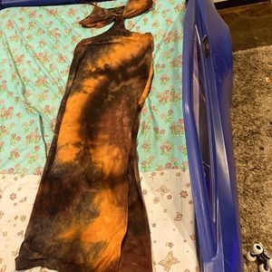 Sexy sundress with slit up the leg super cute and never worn!